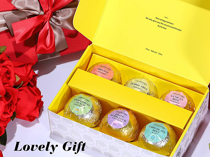 Colorful Natural Fizzing Bath Bombs Gift Set